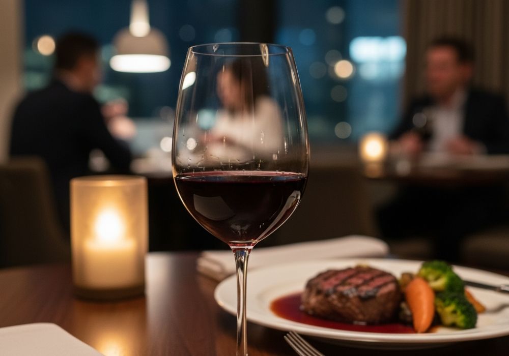 Weinbewertung im Restaurant